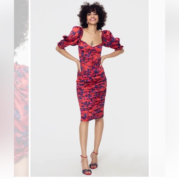 For Love and Lemons Monet Floral Midi Dress - Floral - Picture 5 of 9